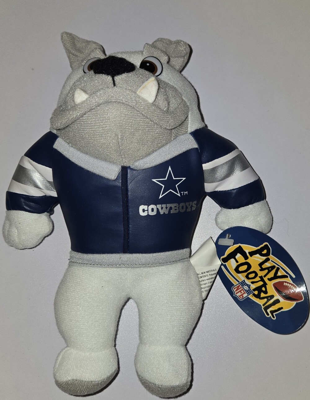Vintage 1998 Dallas Cowboys NFL Bulldog Plush Stuffed Animal Good Stuff